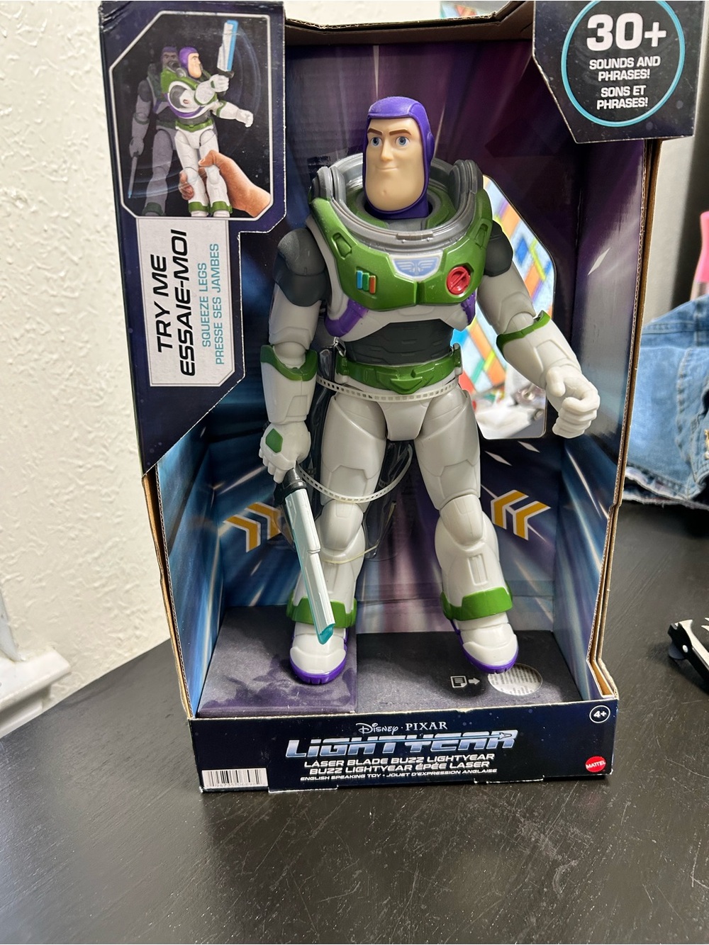 Mattel Buzz Lightyear Action Figure - White, Green, Purple